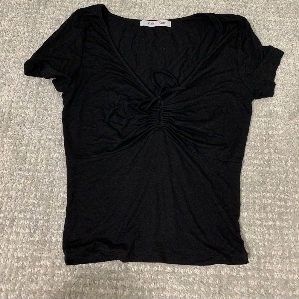 Black crop top